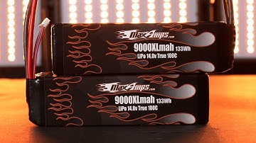 MaxAmps 9000XL 4S LiPo Pair for the Arrma Kraton 8S BLX