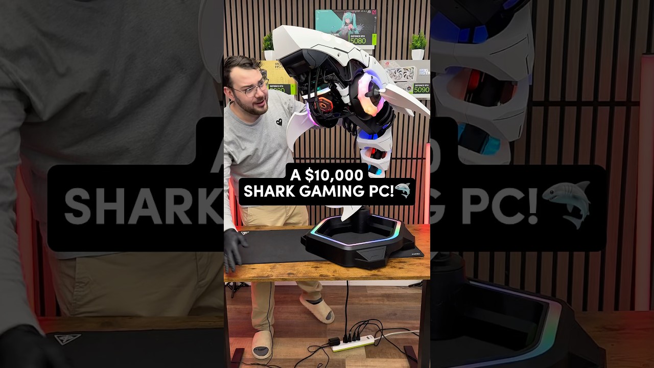 ⁣Would YOU pay over $10,000 For a SHARK Gaming PC?! 🤩