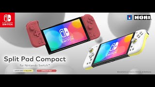 HORI Split Pad Compact for Nintendo Switch and Nintendo Switch OLED - Light  Grey/Yellow