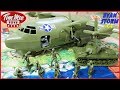 Plastic ArmyMen Toy Plane By Tim Mee Toys Army Men  Play and Unboxing