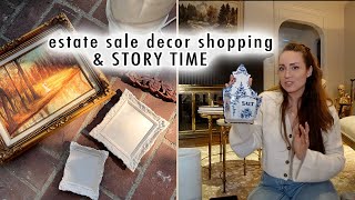 come estate sale decor shopping with me &amp; STORY TIME | XO, MaCenna Vlogs