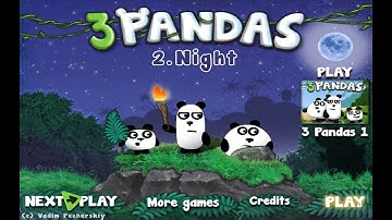 Игра 3 Панды 2. Ночь. Прохождение. 3 Pandas 2. Night.