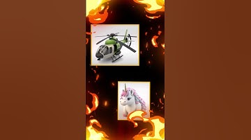 ANIMASH HELICOPTER VS UNICORN