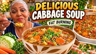 HOW TO MAKE DELICIOUS FAT, BURNING CABBAGE SOUP🔥🔥🔥🔥
