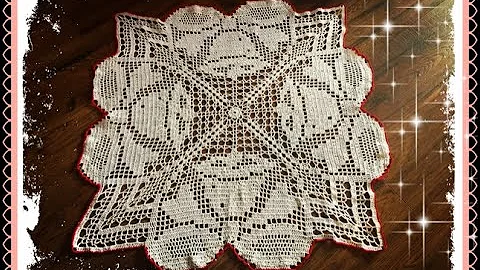 How to crochet doily with bells Part 1