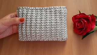 كروشيه بورتفيه بغرزة بسيطة _ Ozzy Crochet