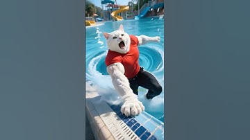 Max Created a GIANT Whirlpool in the Pool 😰😱 #shorts