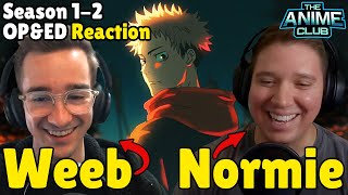 "FINALLY watching these!" - A Weeb & Normie Watch ALL Jujutsu Kaisen OP&ED