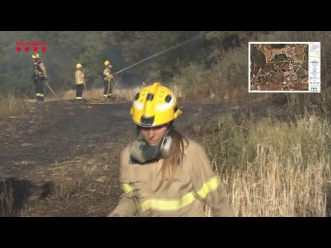 Estabilitzen l'incendi que ha cremat 128 hectàrees de conreus i bosc a la Noguera