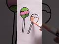 Lolipop Painting For Kids #art #viral #painting #shorts #candy