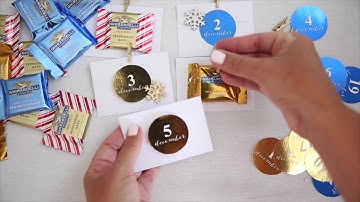 DIY Advent Calendar with Ghirardelli Squares