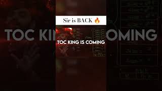 King of TOC is Coming 🔥 | Are You Ready?