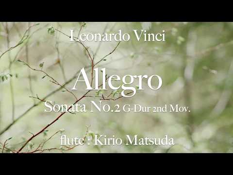 Allegro - Sonata No.2 G-Dur 2nd Mov. (Leonardo Vinci) flute