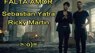 Karaoke Falta Amor al estilo de Sebastian Yatra y Ricky Martin