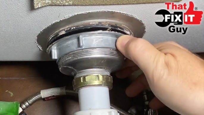 How To Install Kitchen Sink Drain Strainer, Stop Leaks 