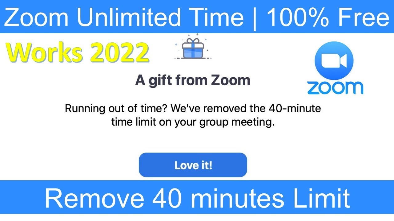 Zoom free time limit