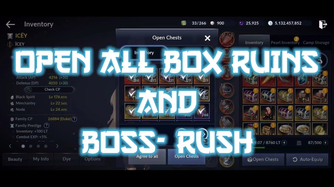 OPEN BOX ANCIENT RUINS NEW TOTAL 48.000 TABLET - BLACK DESERT MOBILE