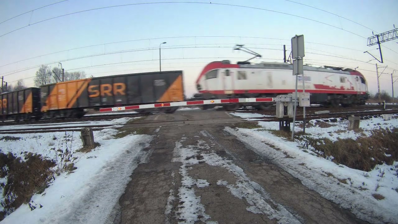 [4K] Przejazd kolejowy Ryczów, Polish Railroad crossing, 踏み切りポーランド