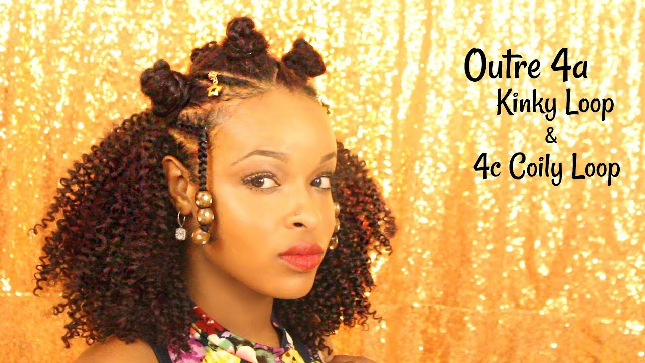 Crochet Braids With Outre X-pression 4a Kinky Loop & 4c 