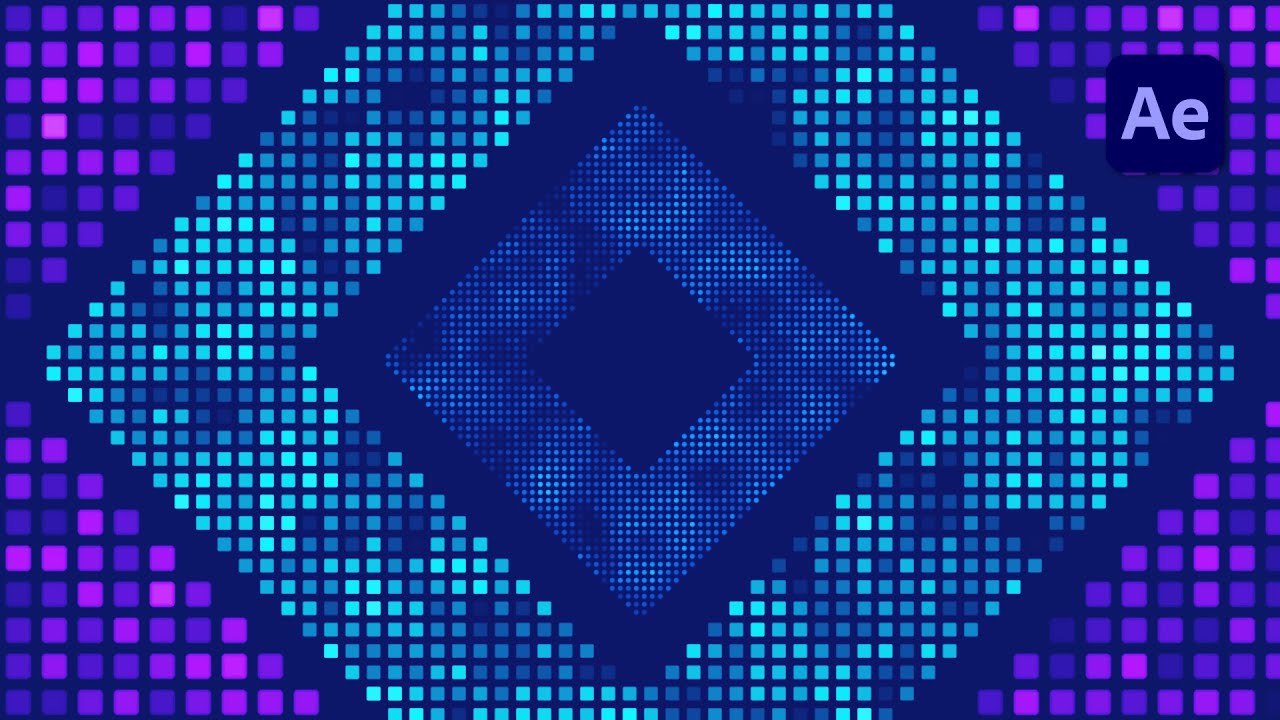 Create Motion Graphics Digital Background in After Effects - YouTube