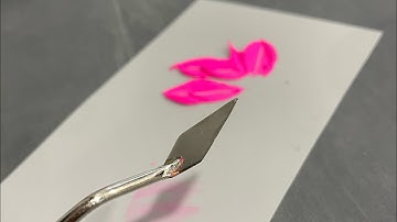 How to load your palette knife & make leaf or petal shapes!