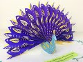 DIY 3D POP UP card || How To Make PEACOCK Pop up Card || Paper Craft || NEW YEAR Greeting card