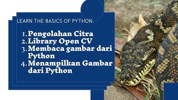 Pengolahan Citra, Library Open cv, membaca dan menampilkan gambar dari python ~ Praktikum 2