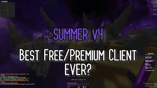 SUMMER CLIENT V4 Unreleased Footage | The BEST EVER Hypixel free/premium client Soon-Update EVER