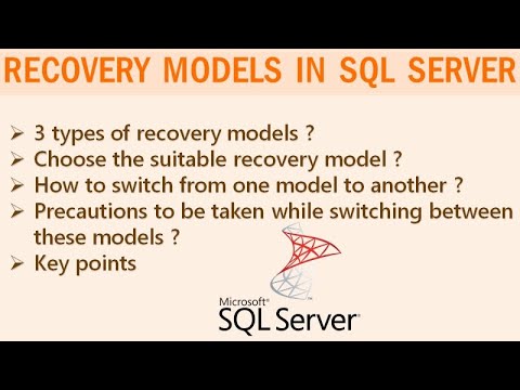 تصویری: بازیابی در SQL Server چیست؟