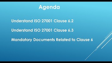 Part 3 ISO27001 Clause 6