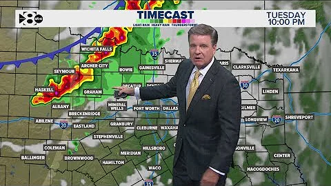 DFW Weather | Severe weather timeline for Tuesday overnight, 14 day forecast