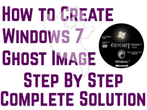 How To Create Windows 7 /10 Ghost Image