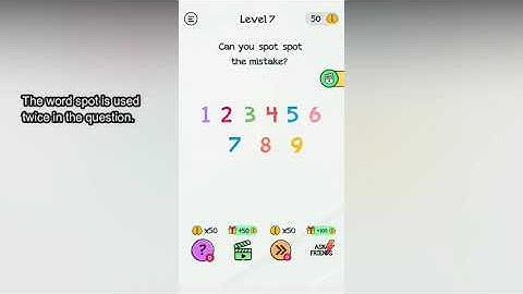 Braindom Level 7 Can you spot spot the mistake?