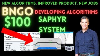 NEW BNGO Jobs! Algorithms for Saphyr BNGO stock news, BNGO stock updates, Bionano genomics stock