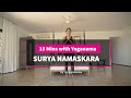 Yoga class 2 hindi surya namaskara  sun salutations  15 mins with yoganama