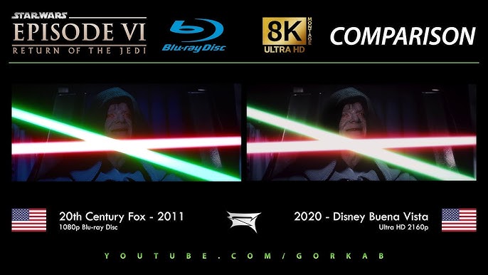 Blu-ray Versus - Star Wars Episode IV A New Hope (2011 vs 2020) 8K ULTRA HD  Comparison 