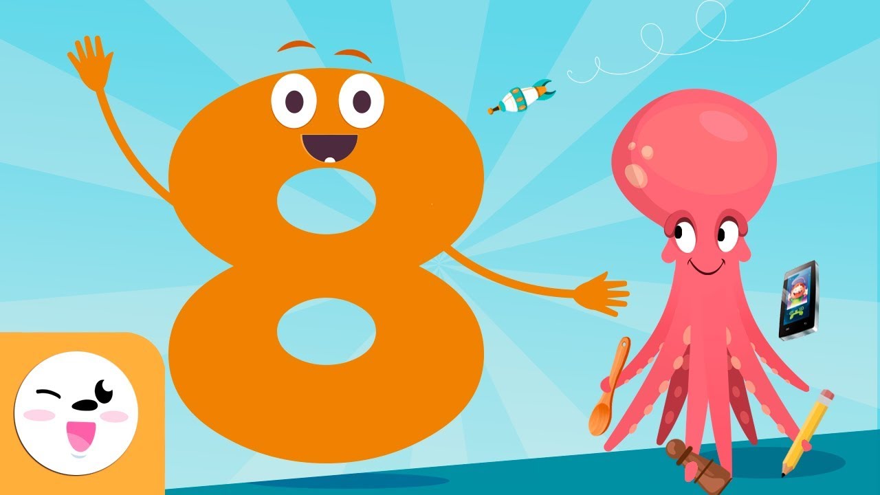 Number 8 - Learn To Count - Numbers From 1 To 10 - The Number Eight Song