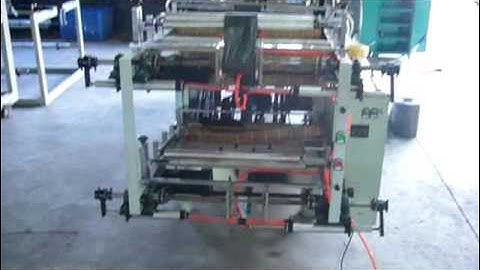 Two layer rolling automatic plastic bag making machine