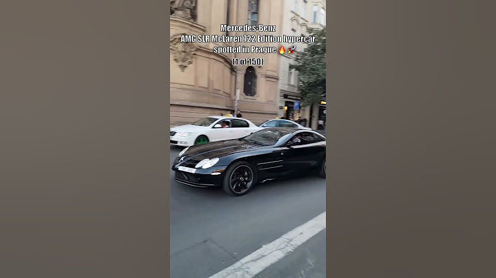 1 of 150 Mercedes-Benz AMG SLR McLaren 722 Edition in Prague🔥 #shorts #amg #mclaren #slr #viralvideo