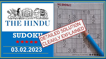 How to Solve 5 Star Hindu  Sudoku Jan 31,  2023 -  Step By Step Solution