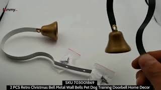 Metal Bell Dog Doorbell for Potty Training, Training