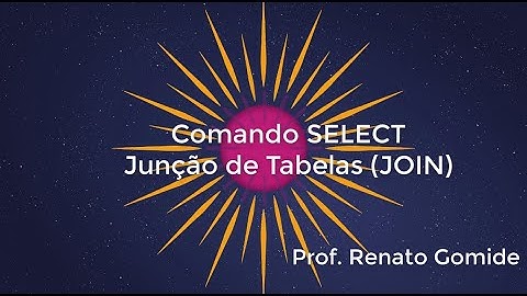 Comando SELECT - Junção de Tabelas (JOIN)