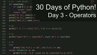 30 Days of Python - Day 3