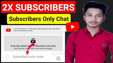 how to enable subscriber only mode | subscriber mode on kaise karen | subscriber mode youtube / 2021