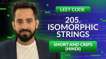 Leetcode 205. Isomorphic Strings | Hindi | Python | Leetcode | Optimized way