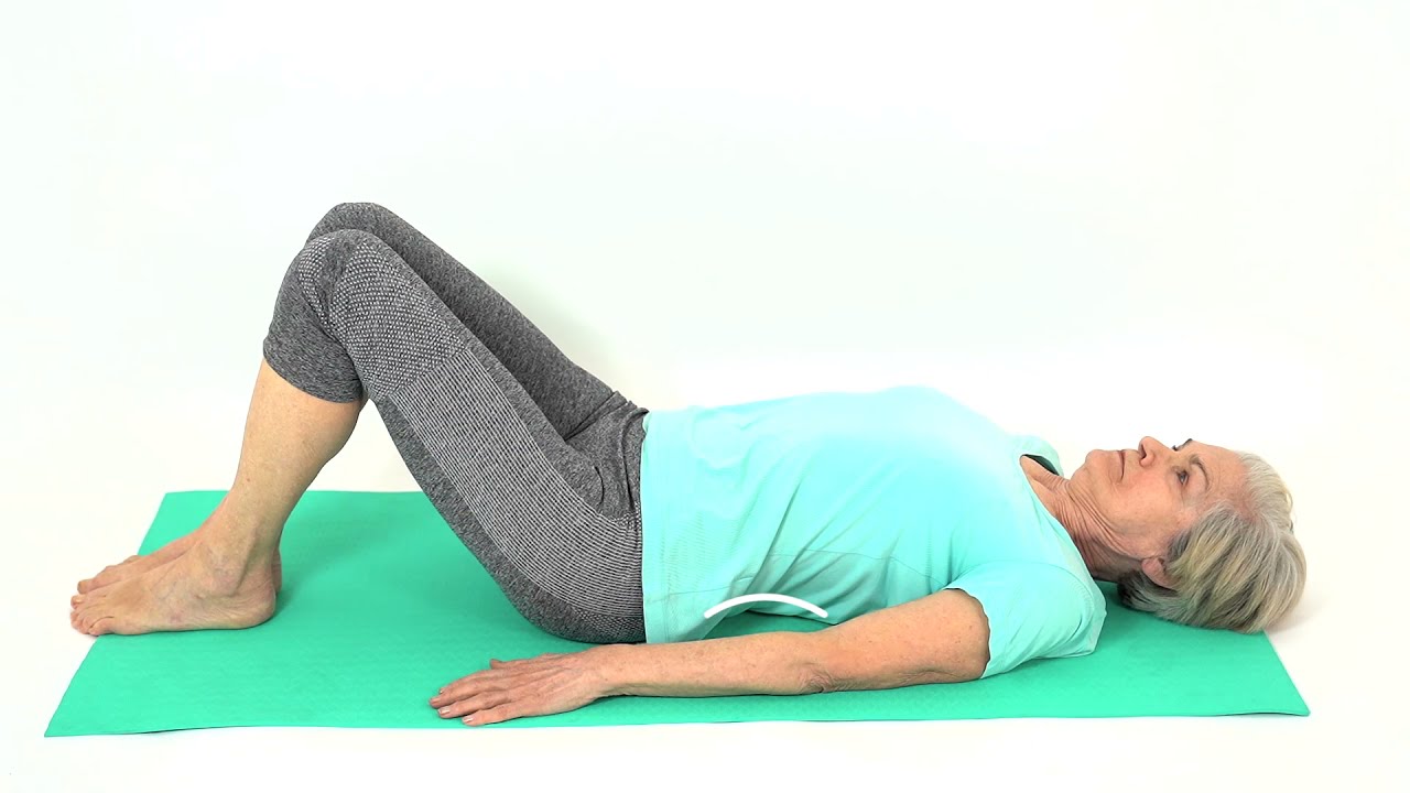 How to do a Pelvic Tilt Lying Down YouTube