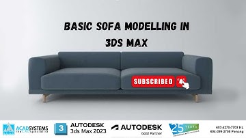 Basic Sofa Modelling in 3ds Max