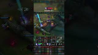 Jinx QUADRA KILL | KR Grandmaster Patch 26.17 #shorts