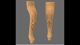 Rhino 3d furniture leg-2