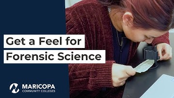 So You Want to be a Forensic Scientist